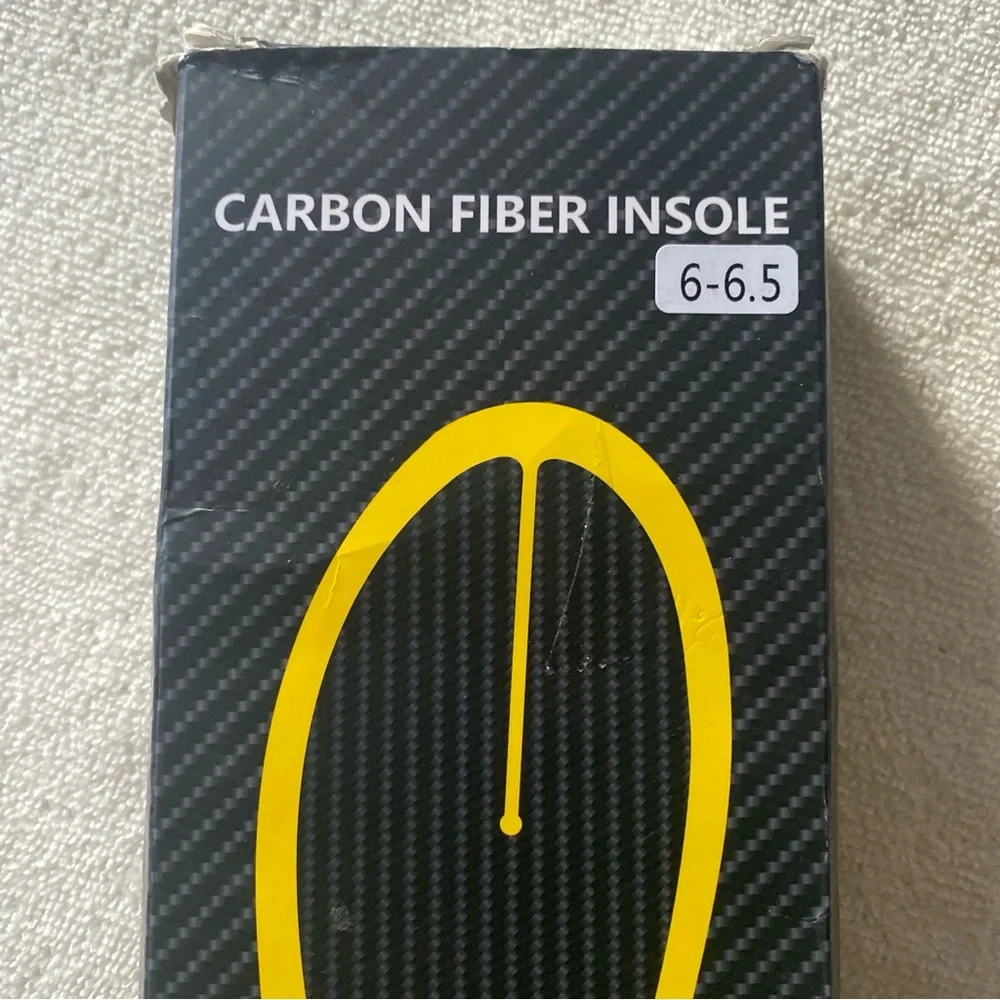 Yellow Carbon Fiber Men's Insole - Performance Support